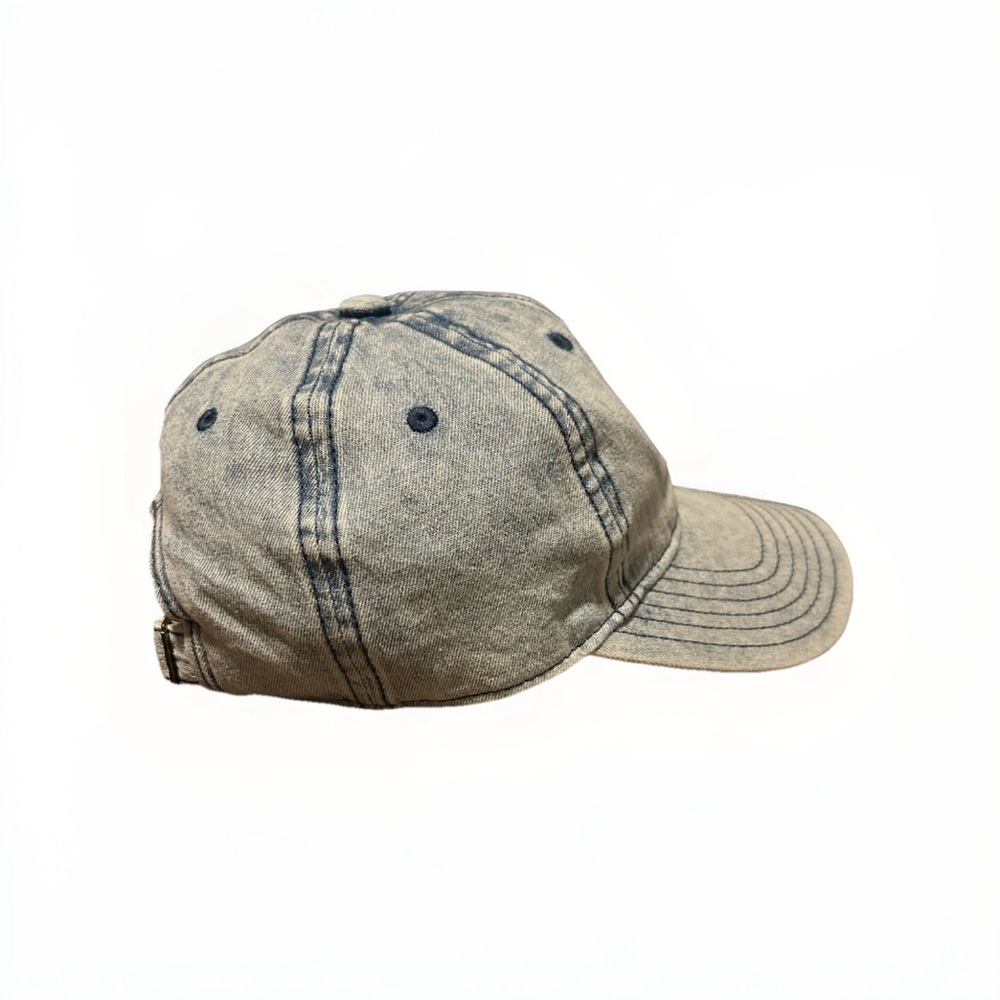 Adidas Washed Denim Cap with Black Logo - Picture 4 of 12